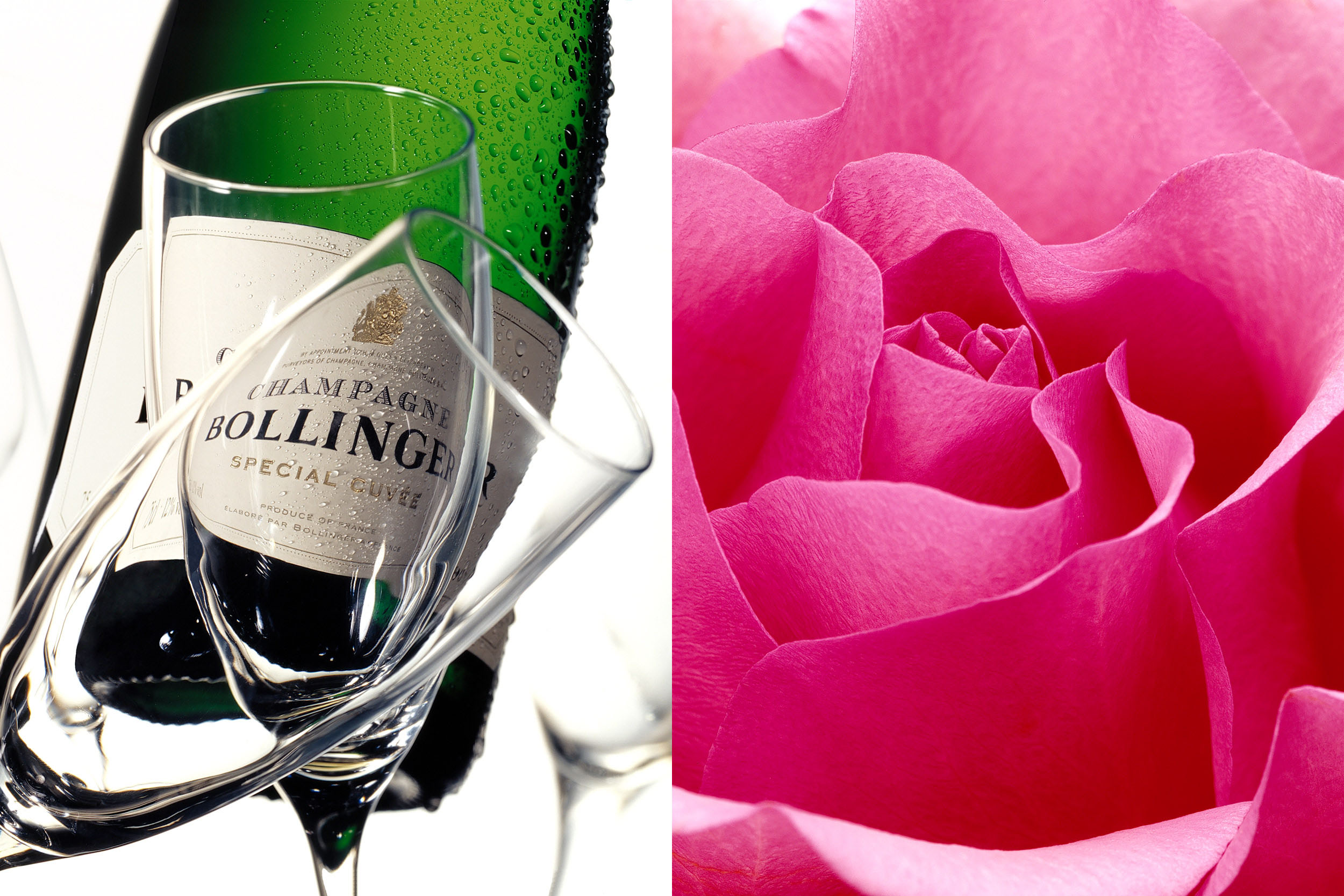 Champagne Bollinger und Rose